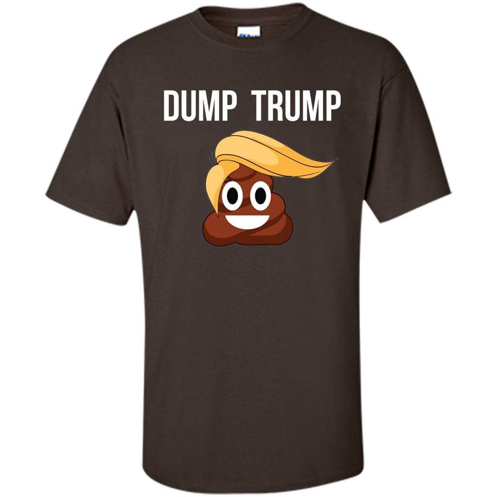 Dump Trump - Poop Emoji T-shirt Dark Chocolate