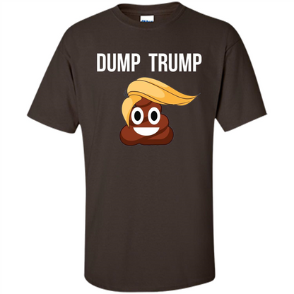 Dump Trump - Poop Emoji T-shirt Dark Chocolate