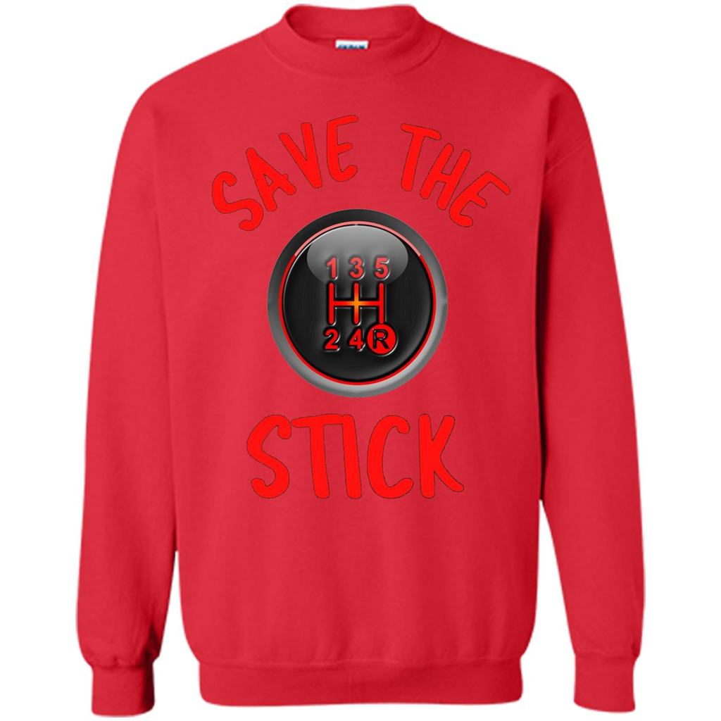 Car Racing T-Shirt Save The Stick Red