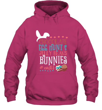Chocolate Egg Hunts Jelly Beans Bunnies Easter Day Shirt Hoodie Heliconia