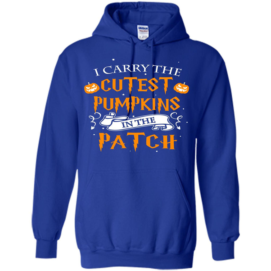 Halloween T-shirt I Carry The Cutest Pumpkins In The Patch T-shirt Royal