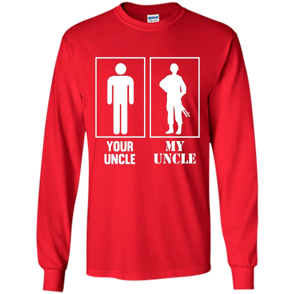 Your Uncle My Uncle Military Proud Army Navy Air Force T-shirt Red