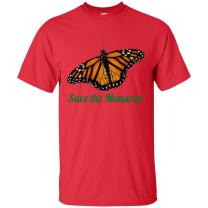 Save the Monarch Butterfly T-shirt Red