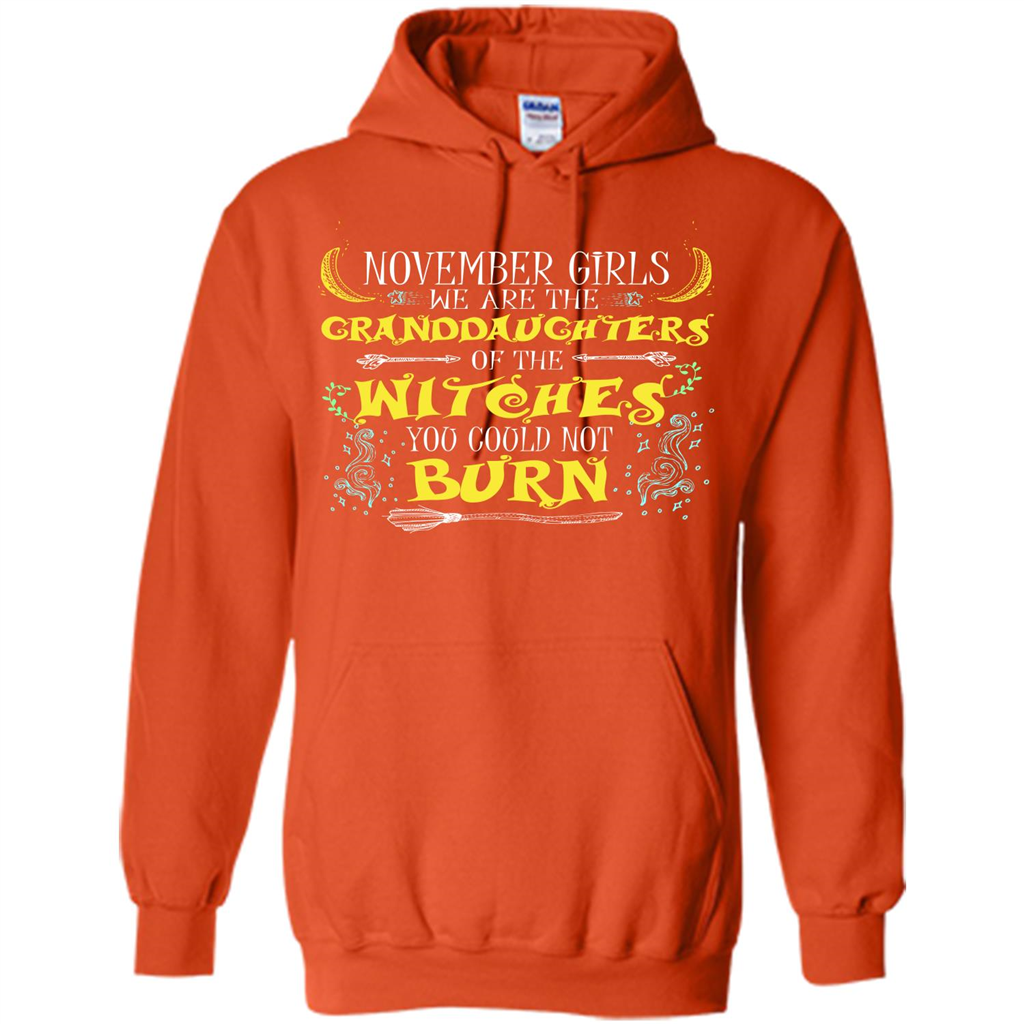 Halloween T-shirt November Girls T-shirt Orange