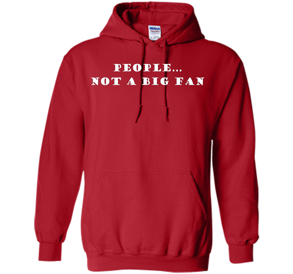 People, Not A Big Fan Funny Introvert T-shirt cool shirt Red