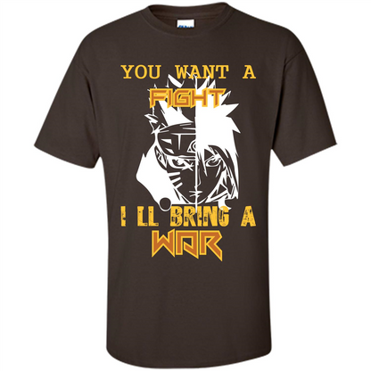 Movie T-shirt You Want A Fight I_Ñéll Bring A War Dark Chocolate