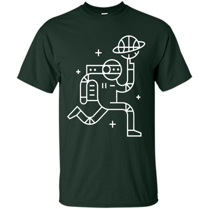 Space Ballin' T-Shirt Forest Green