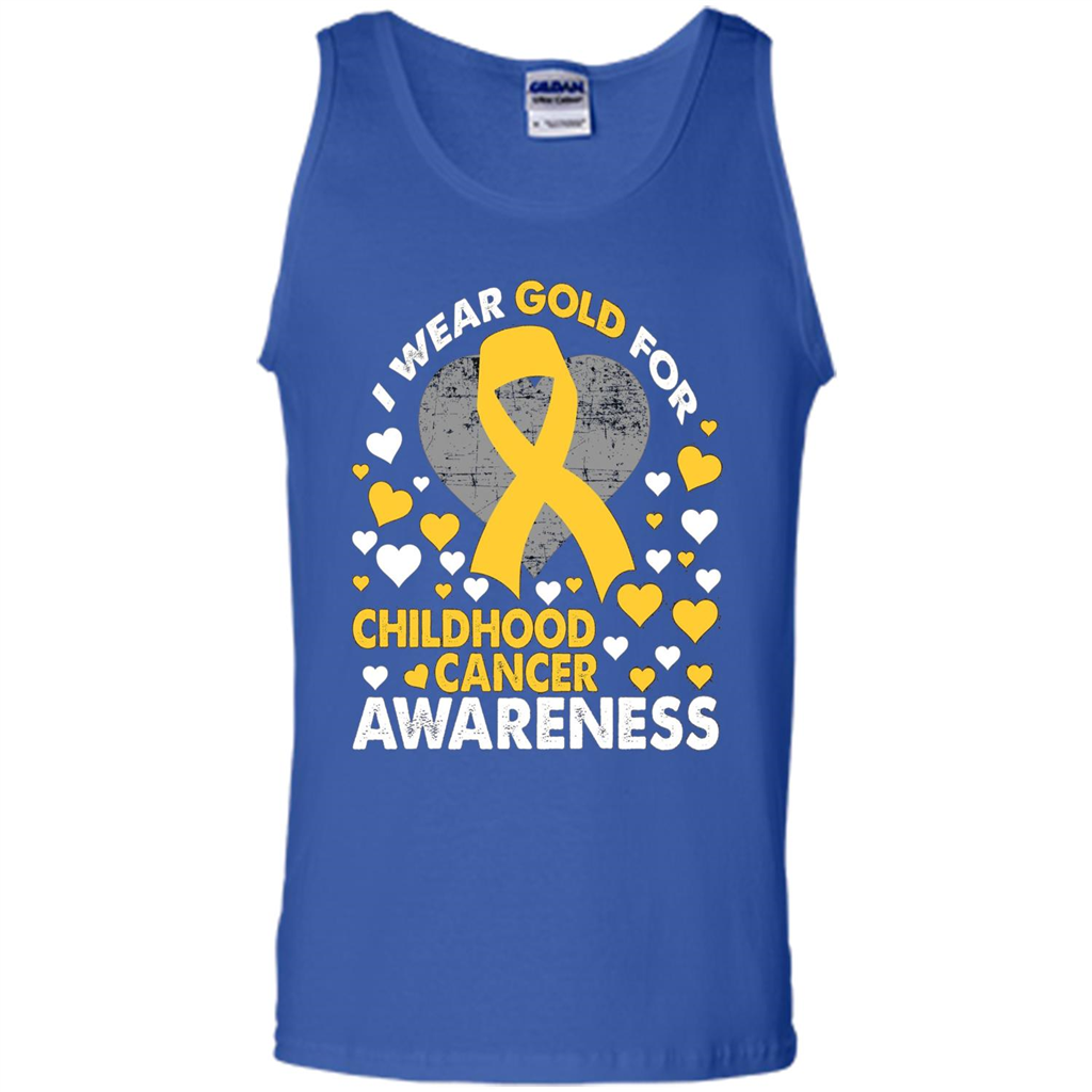 I Wear Gold For Childhood Cancer Awareness T-shirt Royal