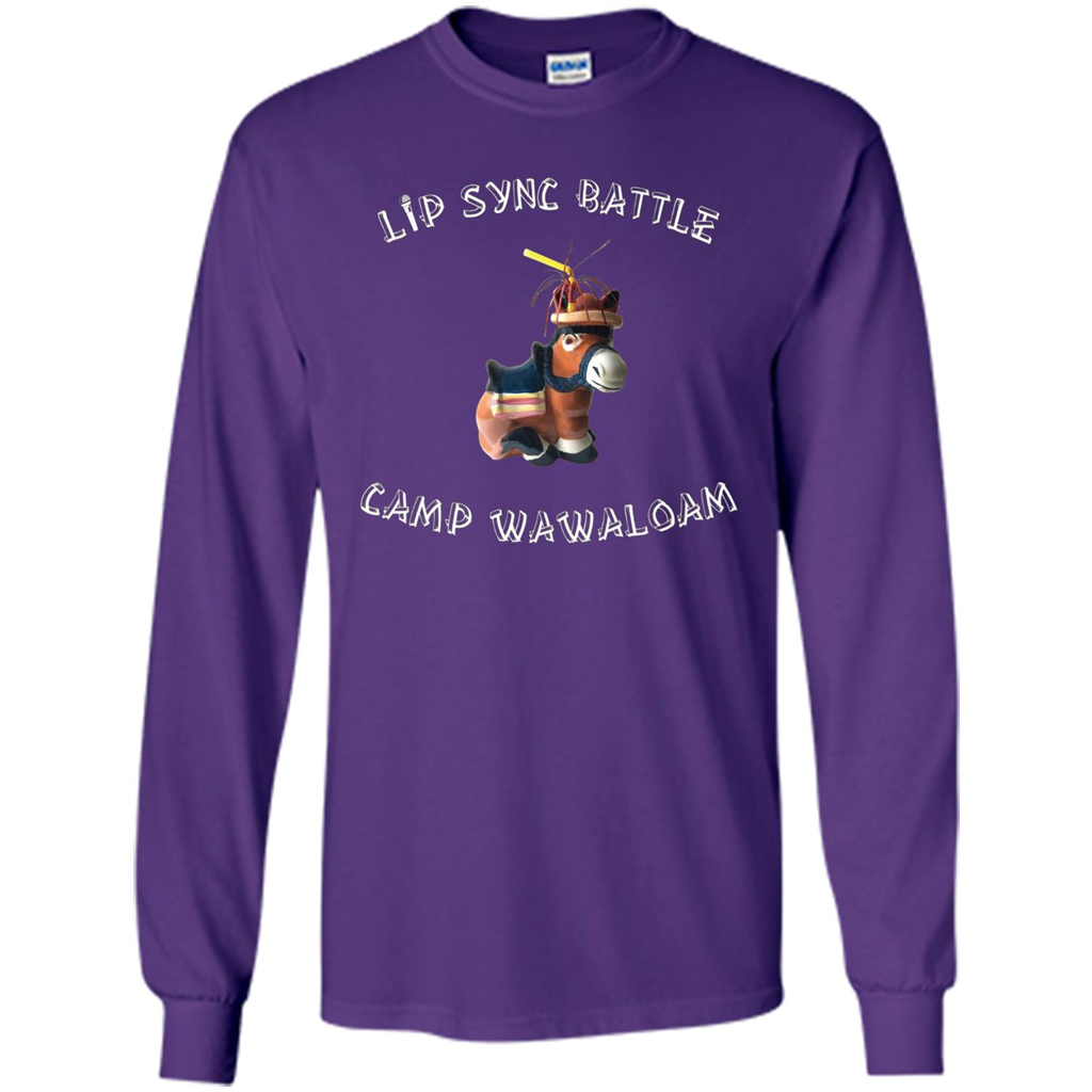 Lip Sync Camp T-shirt Camp Wawaloam Purple