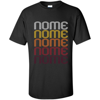 Nome, Vintage Style Alaska T-shirt Black