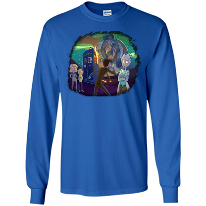 Doctorwho Vs Rick And Morty T-shirt Royal