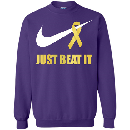 Cancer Awareness T-shirt Just Beat It T-shirt Purple