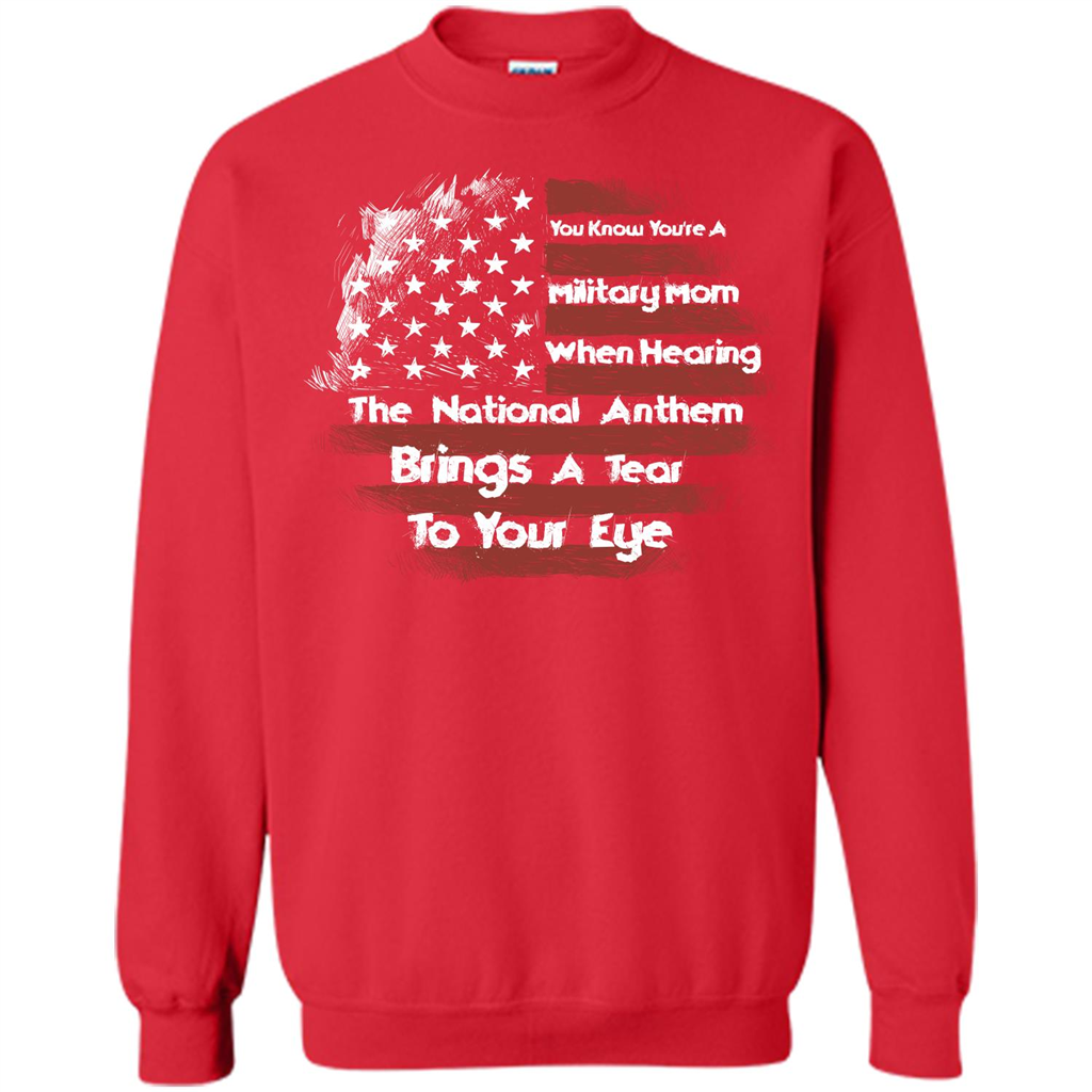 Military Mom. You Know You're A Military Mom When T-shirt Red