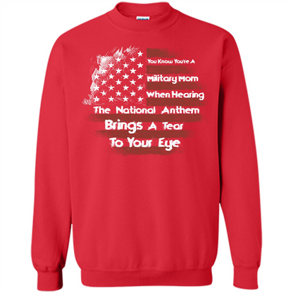 Military Mom. You Know You're A Military Mom When T-shirt Red