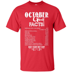 October Guy Facts T-shirt