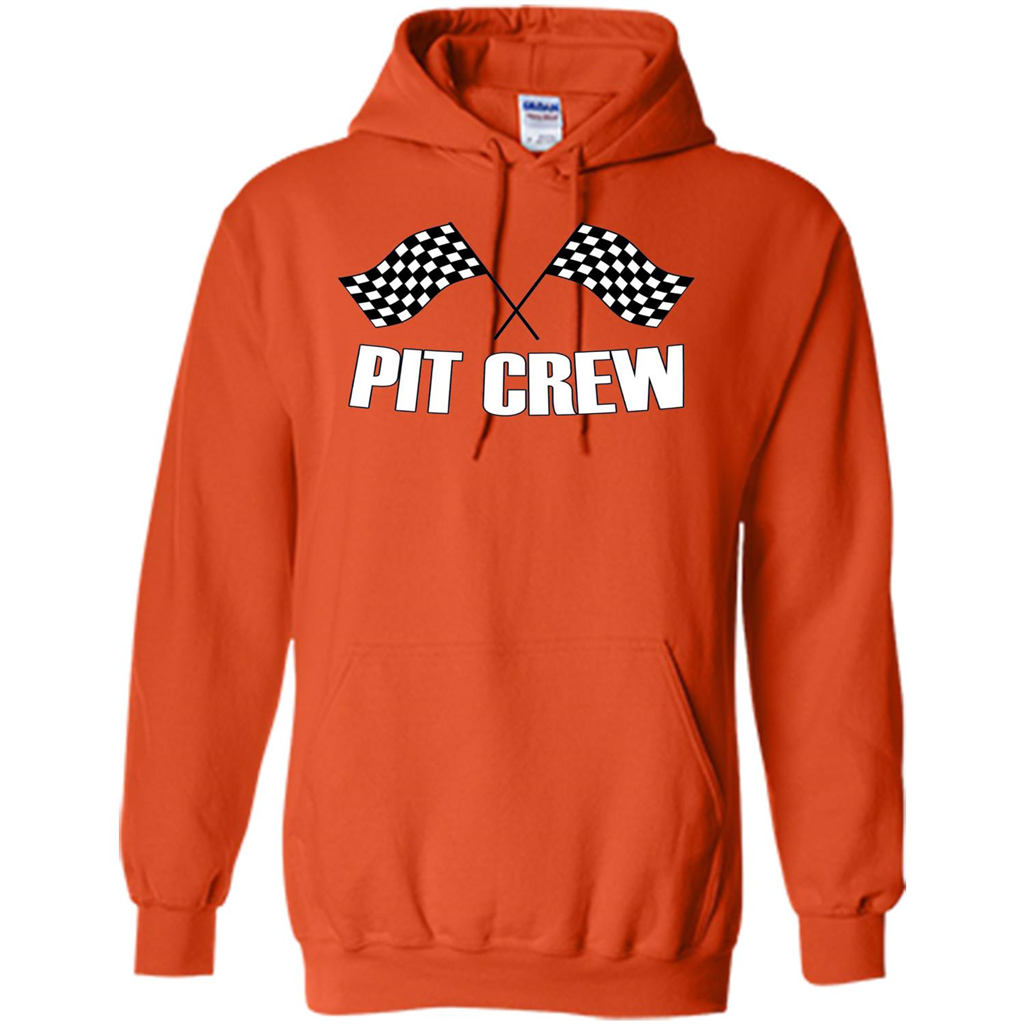 Pit Crew T-shirt for Hosting Race Car Parties Parents Pit Orange