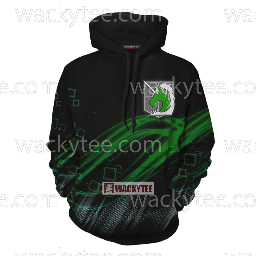 Attack On Titan Military Police For His Majesty The King 3D Hoodie