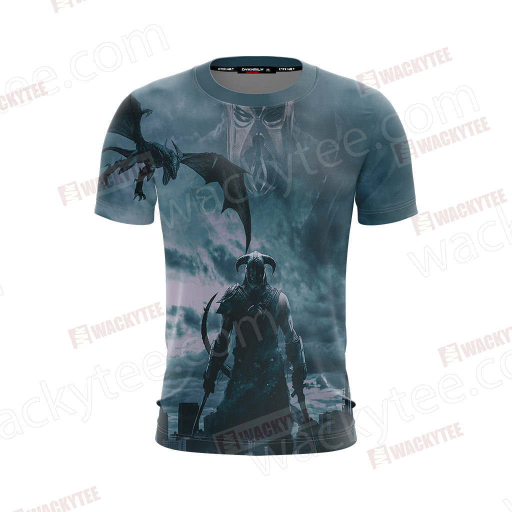The Elder Scrolls V: Skyrim-Dovahkiin Unisex 3D T-shirt