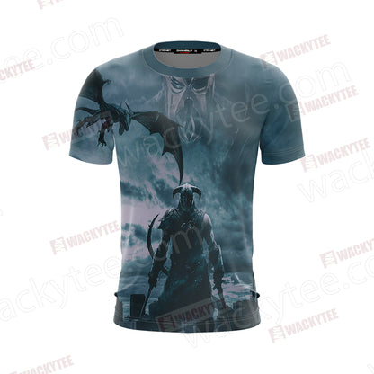 The Elder Scrolls V: Skyrim-Dovahkiin Unisex 3D T-shirt