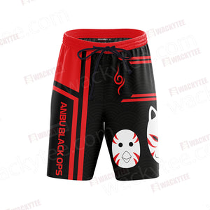 Naruto Anbu Unisex 3D Beach Shorts