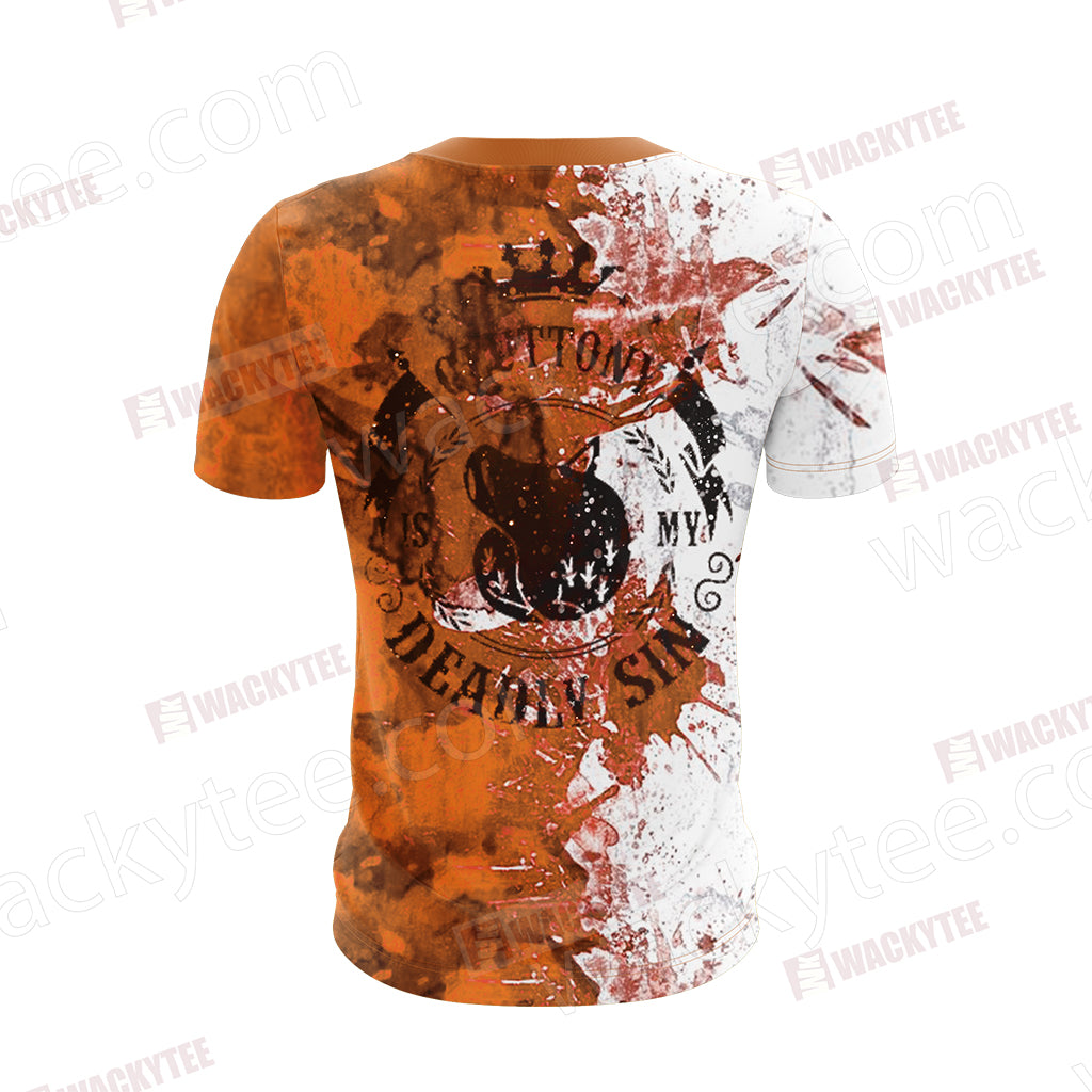 The Seven Deadly Sins - Gluttony Simple Unisex 3D T-shirt