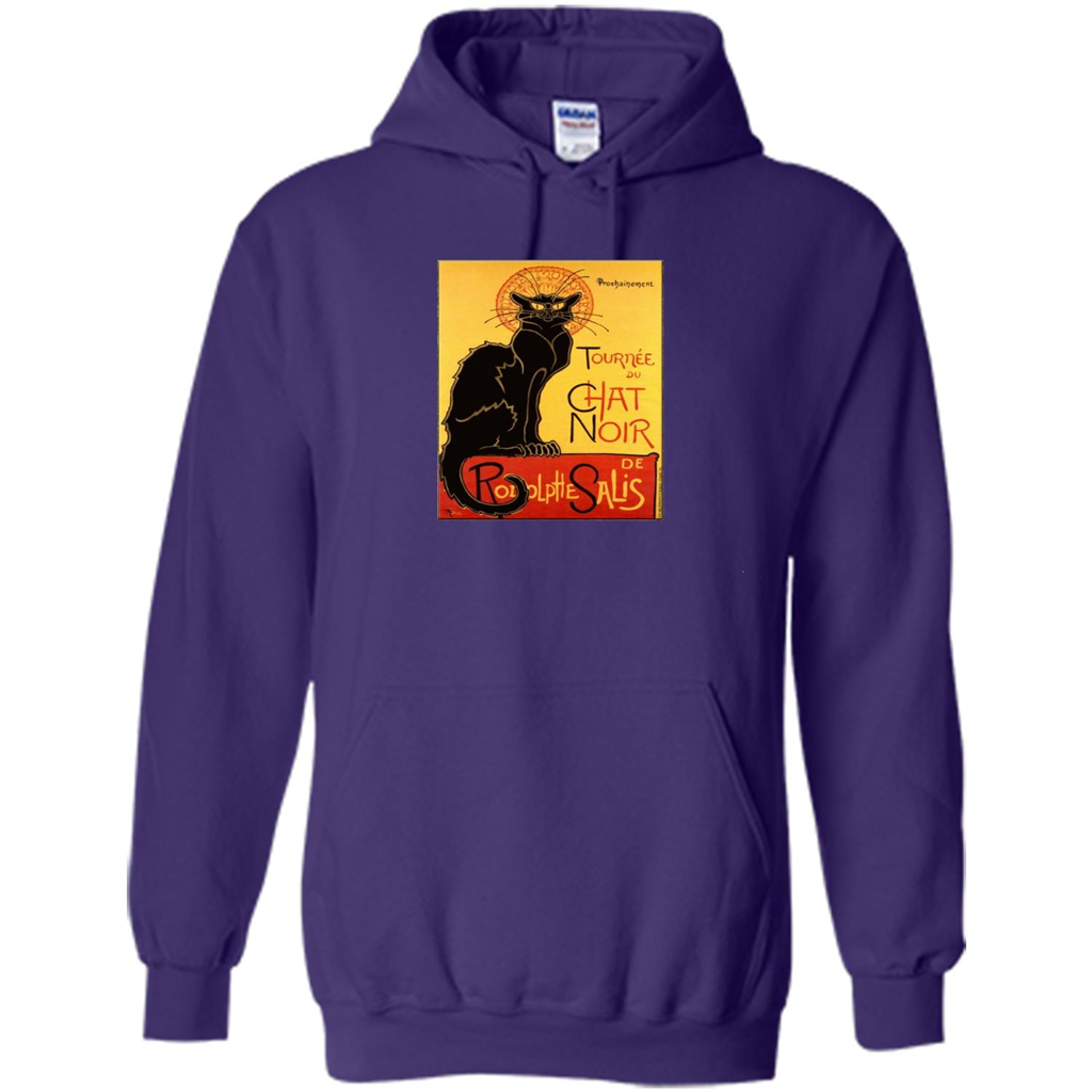 Vintage Poster Le Chat Noir - The Black Cat T-shirt Purple