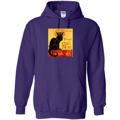 Vintage Poster Le Chat Noir - The Black Cat T-shirt Purple