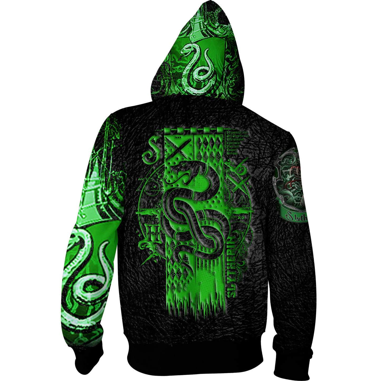 Slytherin House (Harry Potter) New Zip Up Hoodie