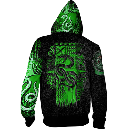 Slytherin House (Harry Potter) New Zip Up Hoodie