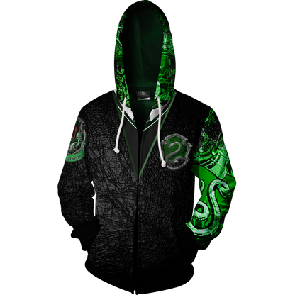 Slytherin House (Harry Potter) New Zip Up Hoodie