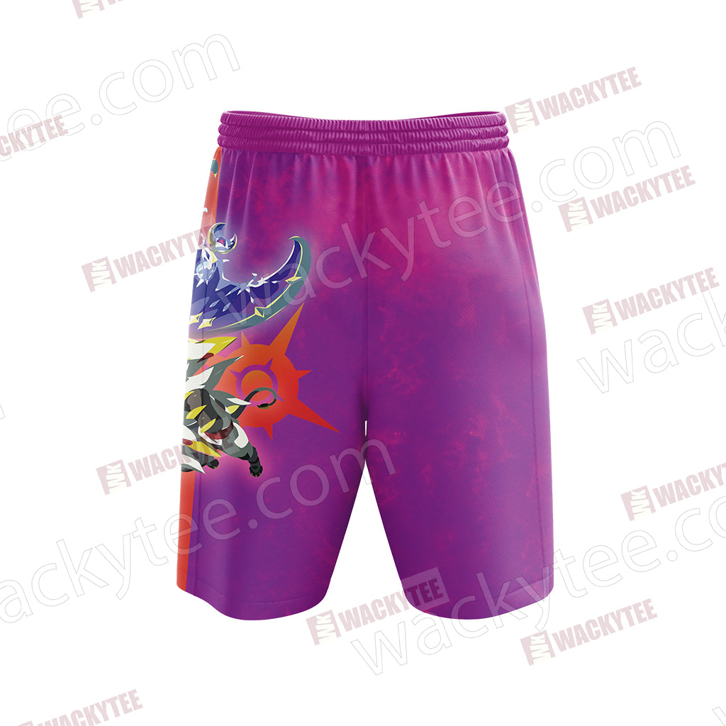 Pokemon Lunala Unisex 3D Beach Shorts