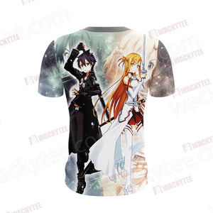 Sword Art Online Kirito And Asuna Unisex 3D T-shirt