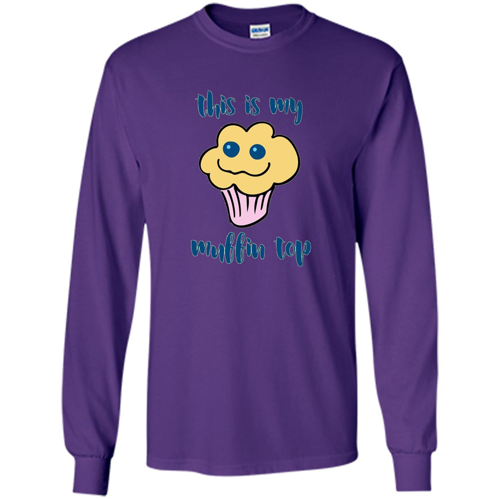Baking T-shirt Funny This Is My Muffin Top T-Shirt Purple