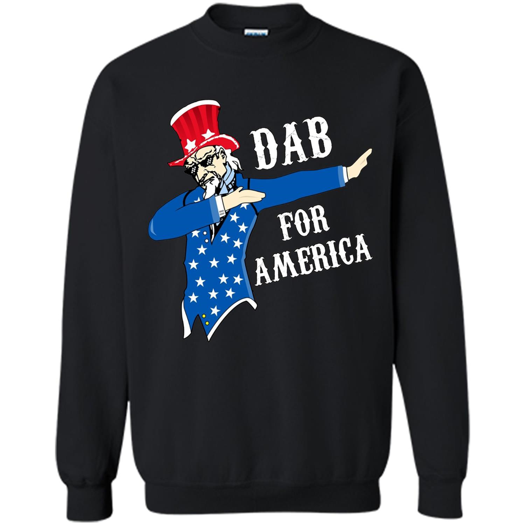 Independen Day T-shirt Patriotic Uncle Sam Dabbing. 4th of July Black