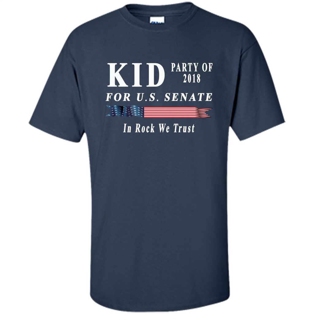 Kid For US Senate 2018 Election Shirt In Rock We Trust T-shirt Navy