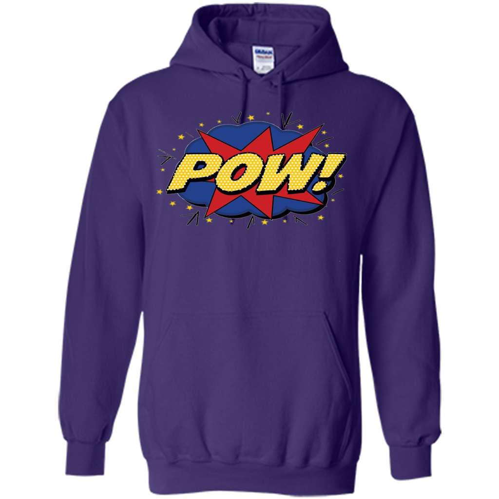 POW Comic Book Bubble T-shirt Purple