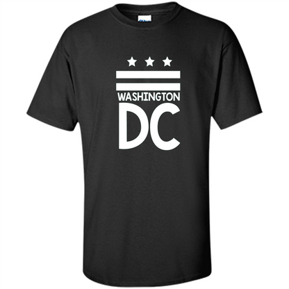 DC Flag T-shirt - Washington DC T-Shirt Black