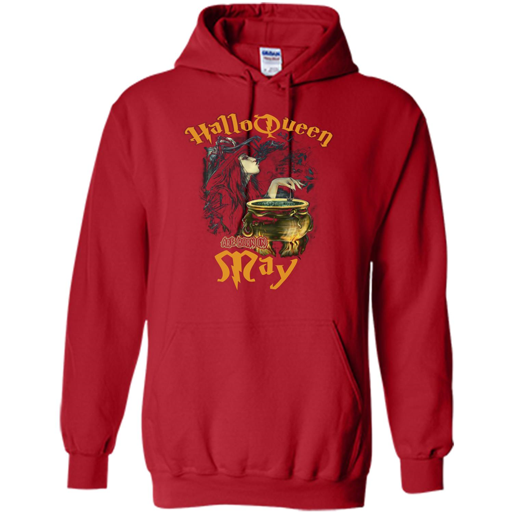 HalloQueen Are Born In May T-shirt Red