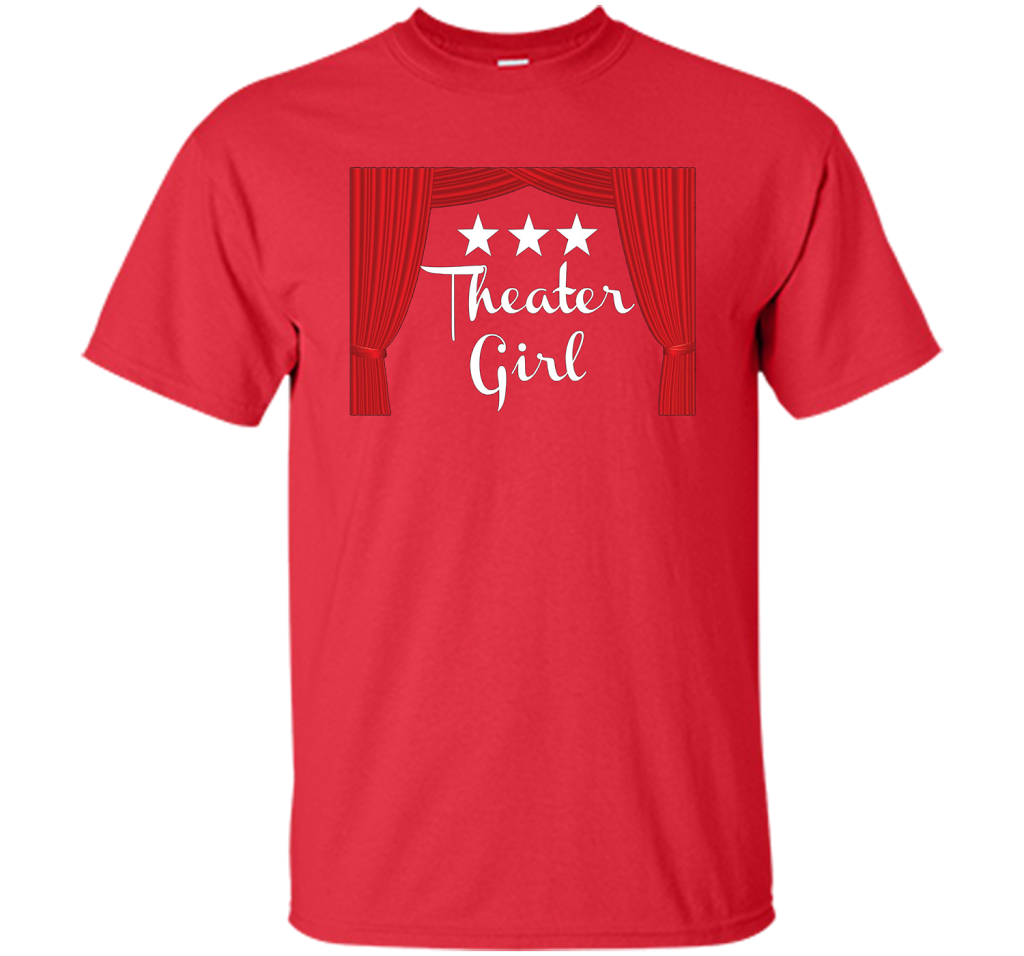 Theater Girl T-Shirt, Drama, Actors shirt Red