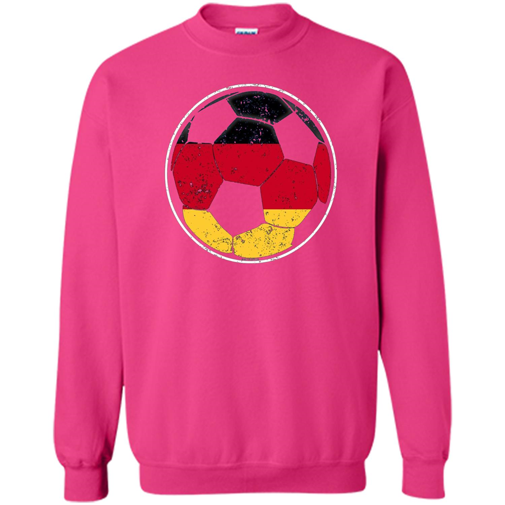 Germany Flag Soccer Ball Flag Soccer T-shirt Heliconia