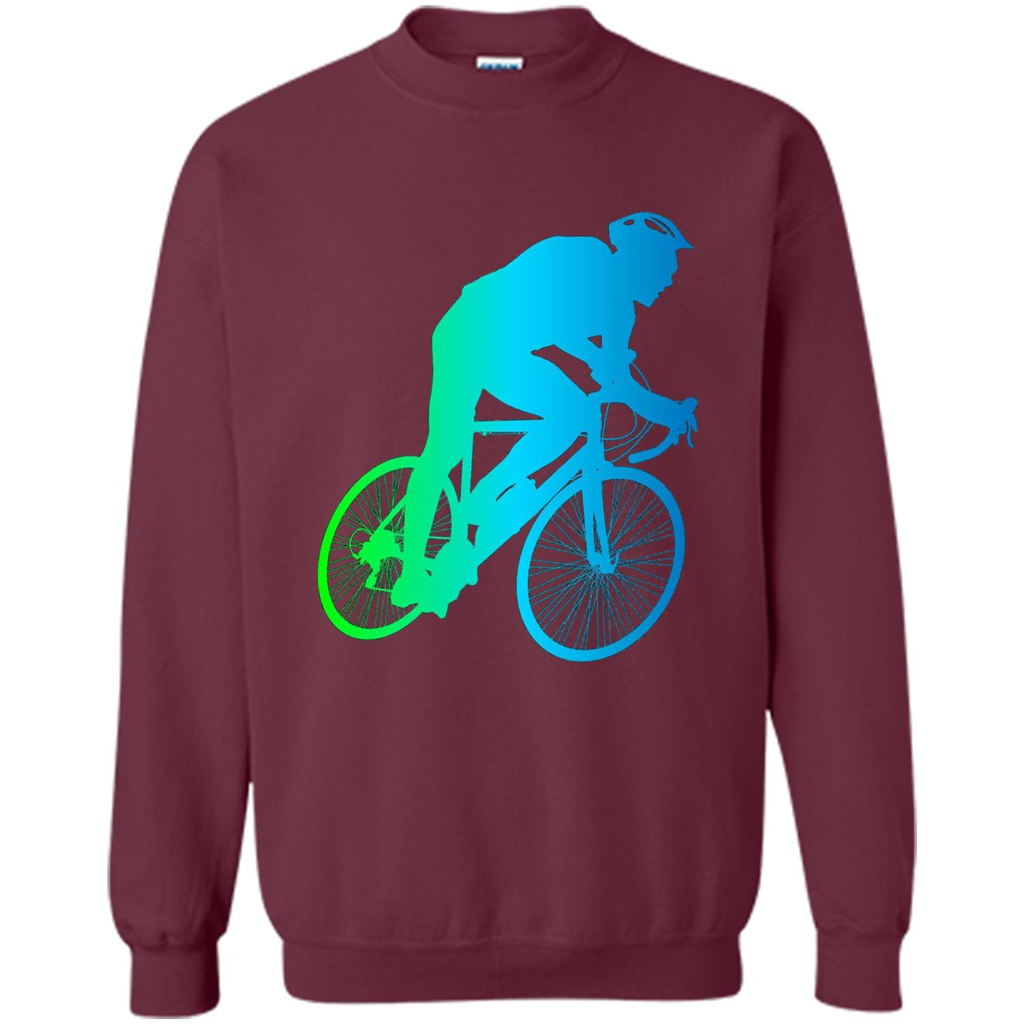 Bike Rider T-shirt Colorful Bicycle Biking Lover T-shirt Maroon