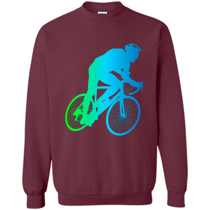 Bike Rider T-shirt Colorful Bicycle Biking Lover T-shirt Maroon