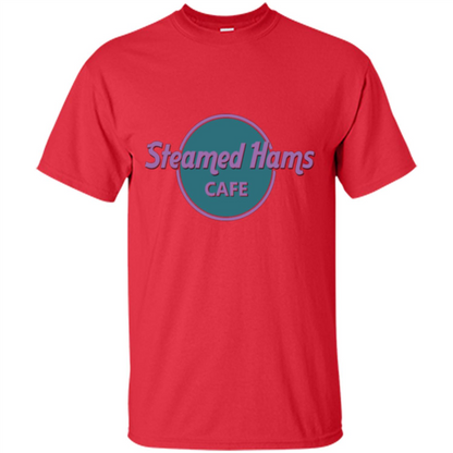 Steamed Hams Cafe T-shirt Red