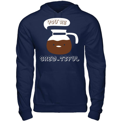 You're Brew-tiful Gildan - Pullover Hoodie Navy