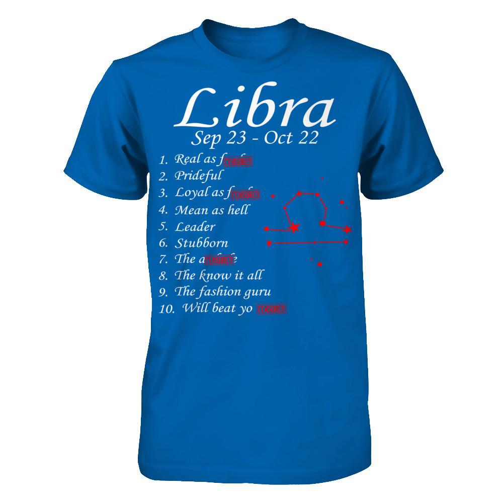 Libra Sep 23 - Oct 22 Gildan - Short Sleeve Tee Royal