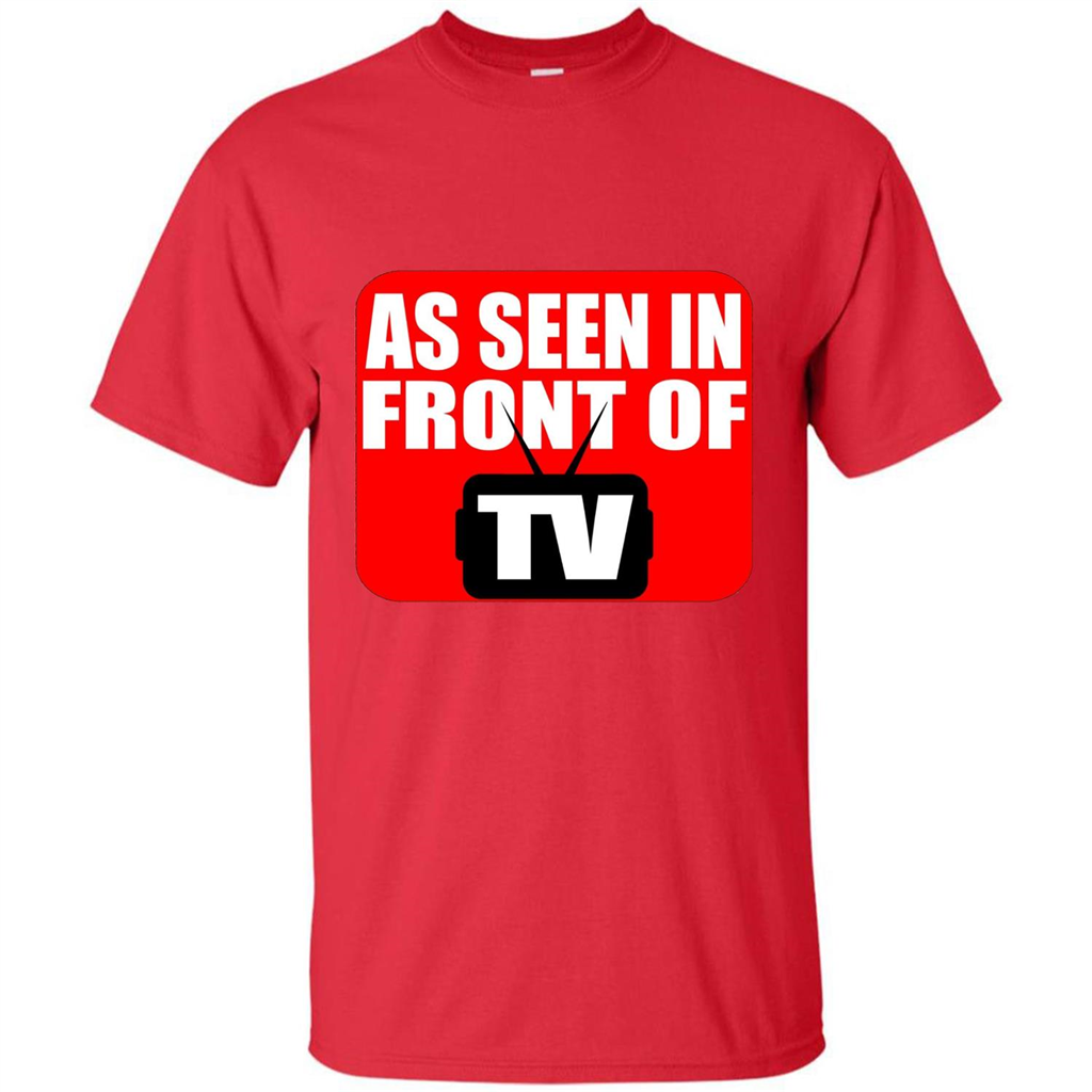 As Seen In Front Of TV T-shirt Red