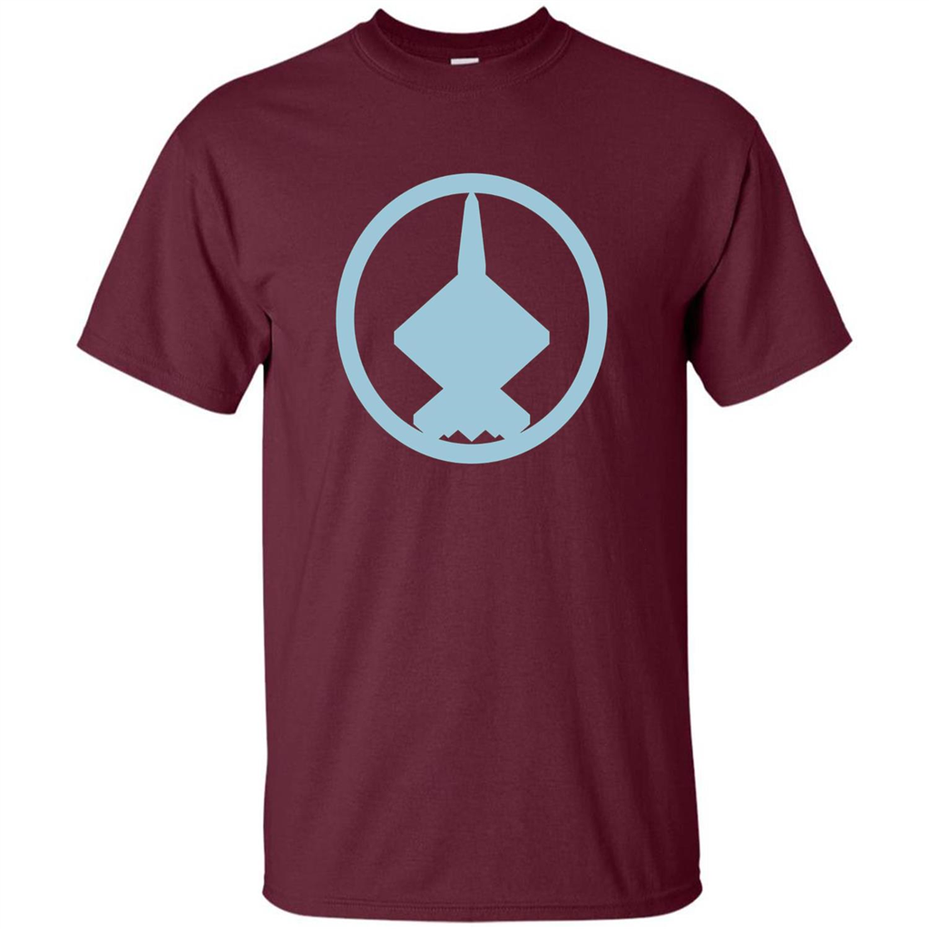 YF-23 Blue Air Force Military Fighter Jet T-Shirt Maroon