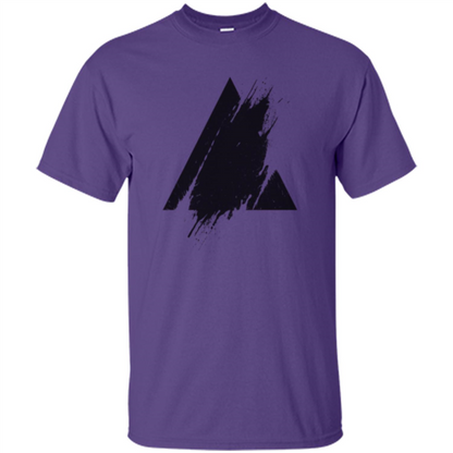 Place Splashed Triangle T-shirt Purple