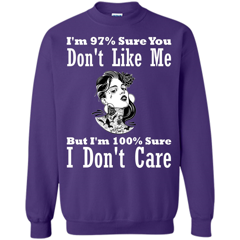 Womans T-shirt I'm Sure You Don't Like Me But I'm Sure I Don't Care Orange