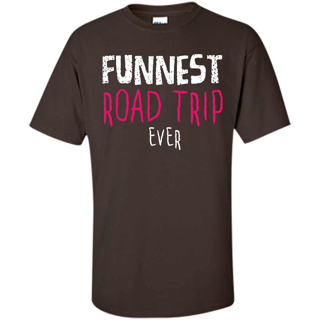 Summer. Funnest Road Trip Ever T-shirt Dark Chocolate